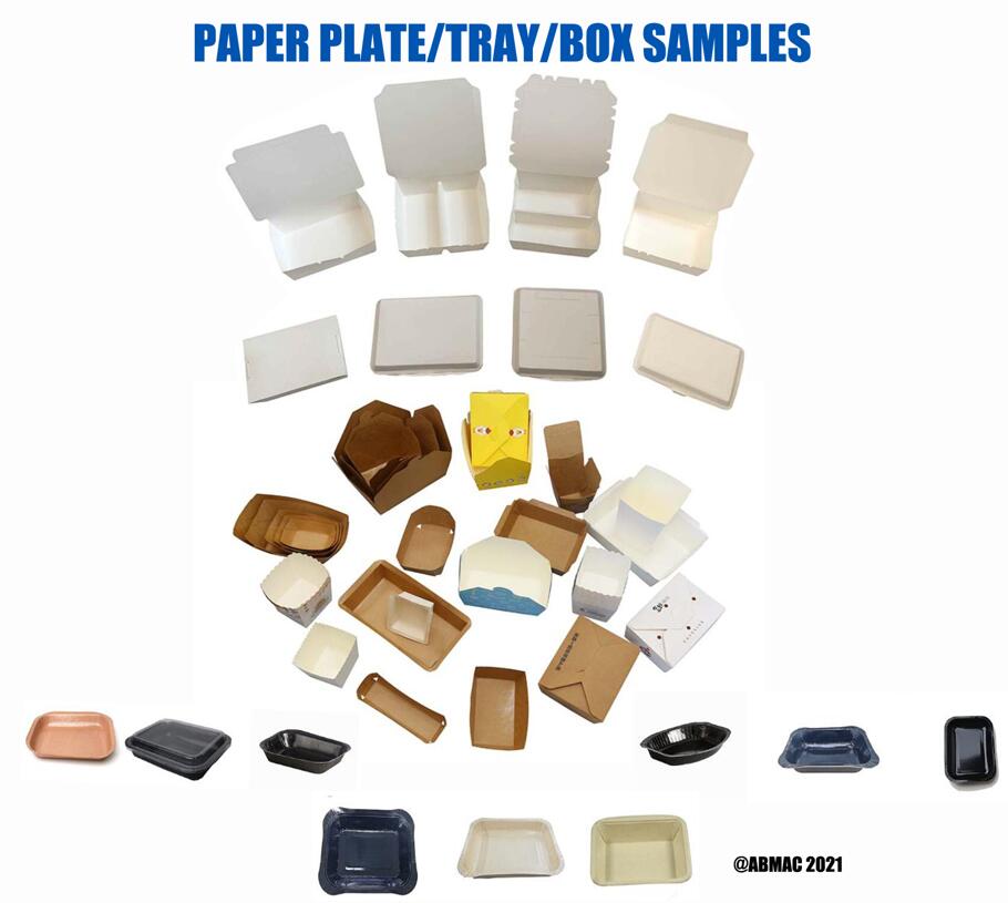 Paper box/tray/plate samples